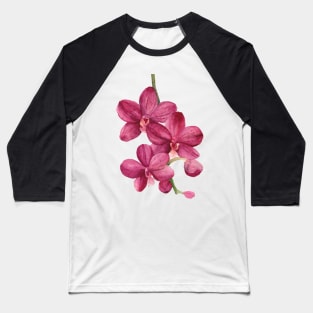 Pink Orchid Baseball T-Shirt